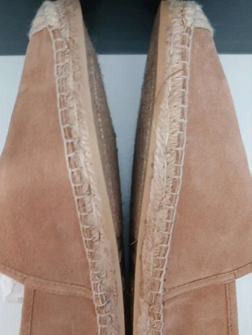 Lauren Ralph Lauren Cognac Suede Espadrille Flats